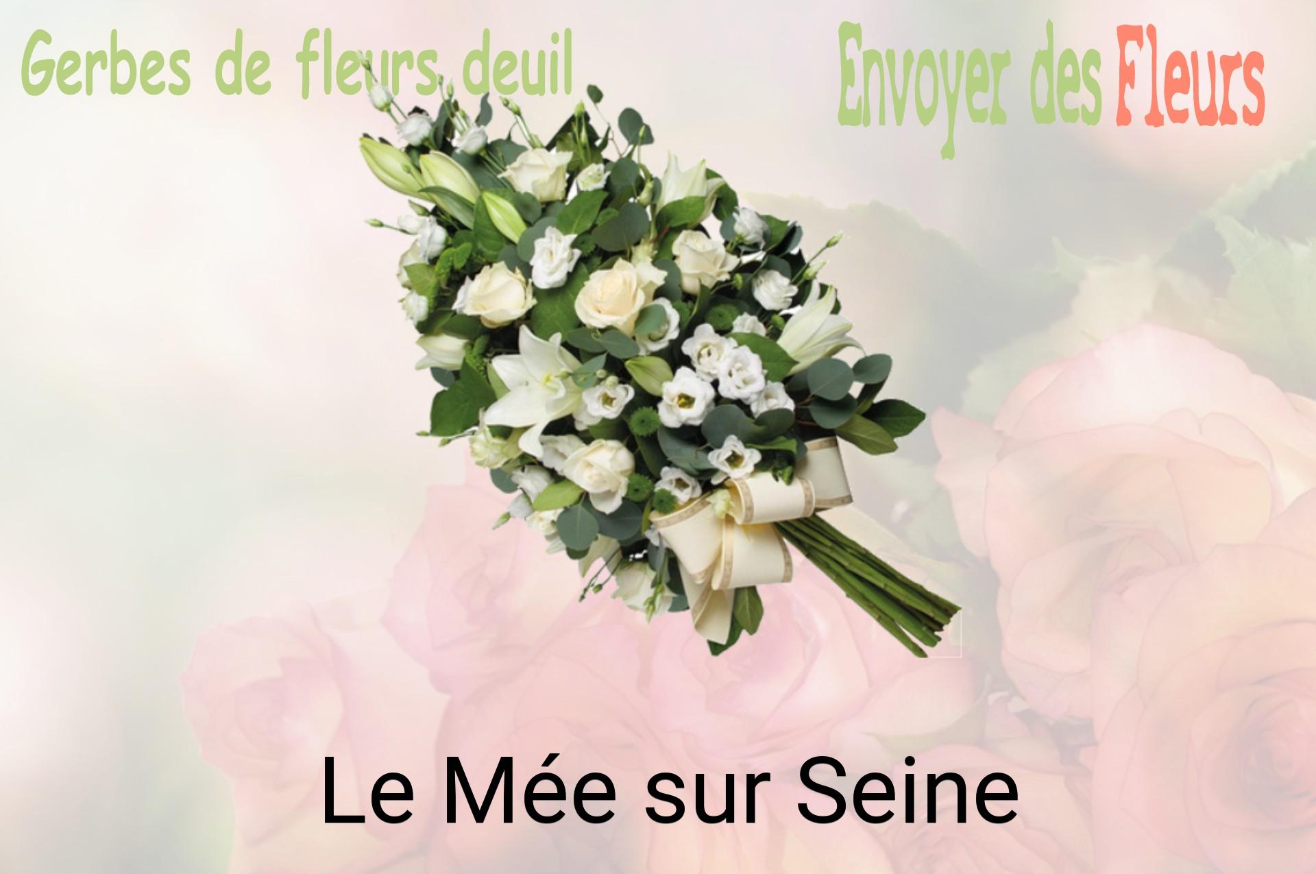 Gerbe de fleurs de deuil livrée à Le Mée-sur-Seine
